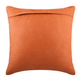 Warm Summer - Rust Suede Throw Pillow Cover
