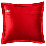 Red Crystal Palace - Red Velvet Throw Pillow Cover