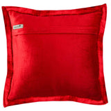 Red Crystal Palace - Red Velvet Decorative Euro Sham