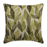 Going Tropical Beaded Leaves Throw Pillow Cover
