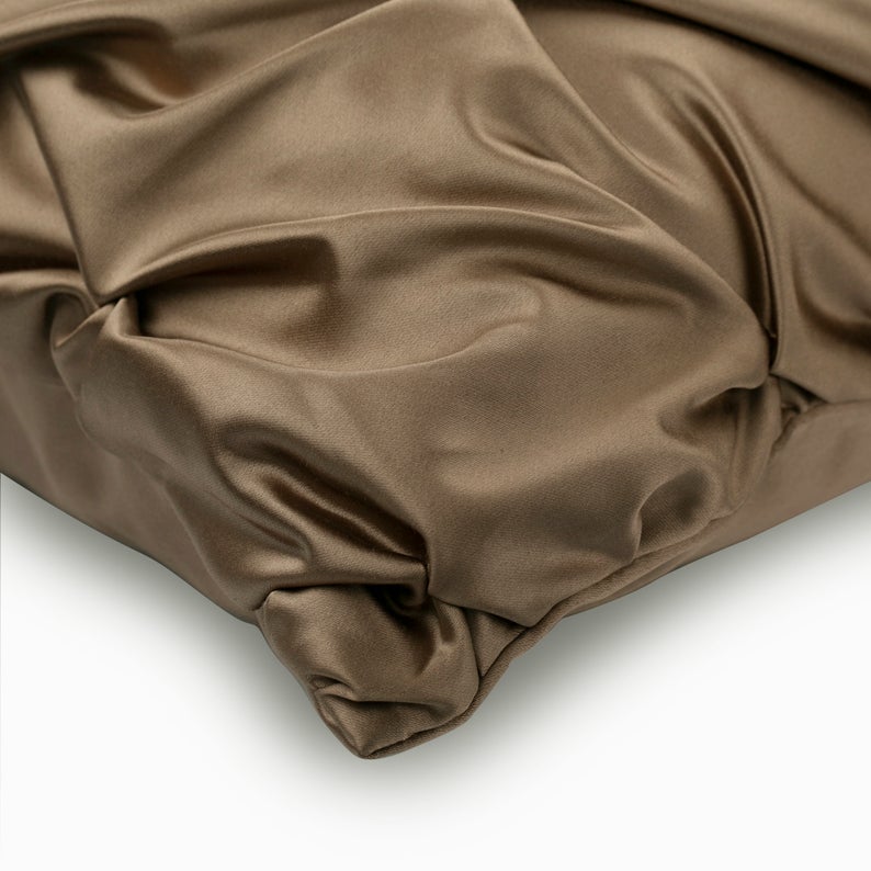 Satin Days Knotted Throw Cushion Cover
