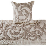 Pretty Dainty - Ivory & Beige Linen Decorative Bed Runner and Cushion Cover