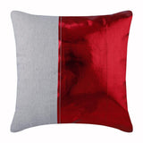 Better Half Red - Red Faux Leather Decorative Euro Sham