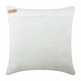 Birdy Heaven - White Art Silk Throw Pillow Cover