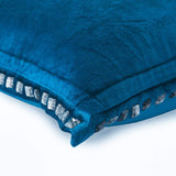 Blue Crystal Palace - Royal Blue Velvet Decorative Euro Sham