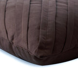 Contemporary Chocolate Brown - Chcolate Brown Faux Suede Decorative Euro Sham