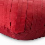 Contemporary Red - Red Faux Suede Decorative Euro Sham