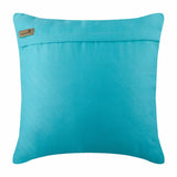 Contemporary Turquoise - Turquoise Blue Faux Suede Decorative Euro Sham