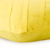 Contemporary Yellow - Yellow Faux Suede Decorative Euro Sham