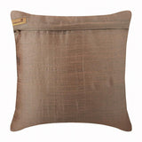 Copper N Half - Copper Art Silk Throw Pillow Cover