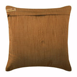 Cracker - Brown Art Silk Throw Cushion Cover