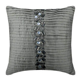 Pintuck Pillow Covers with Crystal Embroidery