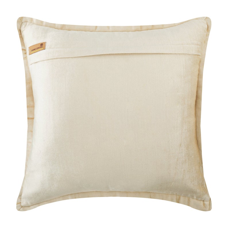 Ecru Crystal Palace - Ecru Velvet Throw Pillow Cover