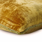 Gold Shimmer - Gold Velvet Decorative Euro Sham