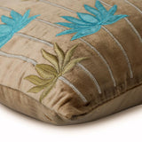 Meditation - Pearl Beige Velvet Decorative Euro Sham