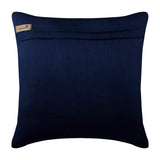 Navy Corals - Navy Blue Art Silk Decorative Euro Sham