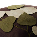 Oliveleafyday - Brown Faux Suede Decorative Euro Sham