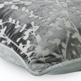 Paloma Grey Drops - Paloma Gray Burnout Velvet Throw Pillow Cover