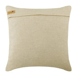 Peacock Pearls - Natural Beige Cotton Linen Throw Pillow Cover