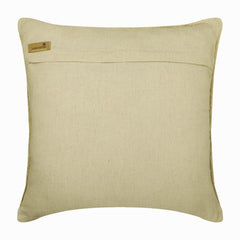 Painted Trellis Silver Foil on Jute Throw Cushion Cover