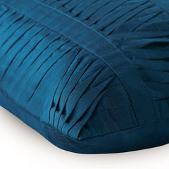 Royal Blue Crest - Blue Art Silk Throw Pillow Cover