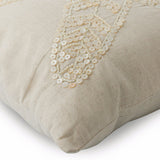 Starfish Pearls - Natural Beige Cotton Linen Throw Pillow Cover