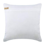 Staying Centered - White Art Silk Decorative Euro Sham