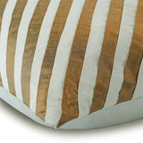 Unfolding Ivory Antique Gold - Ivory Art Silk Throw Pillow Cover