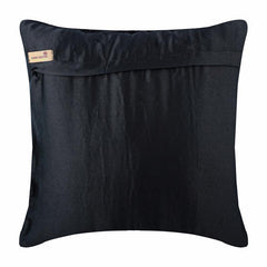 Vintage Black - Black Satin Decorative Euro Sham