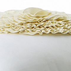 Vintage Bloom - White Suede Decorative Euro Sham