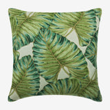 Tropical Breeze Big Leaves Throw Cushion Cover