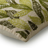 Going Tropical Green Leaf Throw Pillow Cover