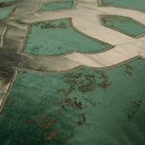 Greek Brizo Maze Teal Blue Euro Sham Cover