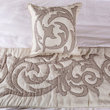 Pretty Dainty - Ivory & Beige Linen Decorative Bed Runner and Cushion Cover