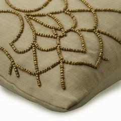 Gold Magnet Floral Throw Cushion Cover