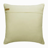 Wheeling Around Ivory Gold Beaded Throw Pillow Cover