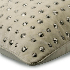 Wheeling Around Ivory Gold Foil Throw Pillow Cover