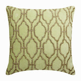 Minty Flavor Beaded Decorative Euro Sham