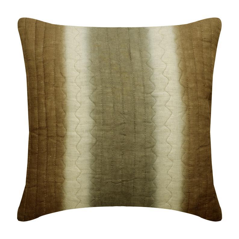 Quilted Ombre Striped Decorative Euro Sham