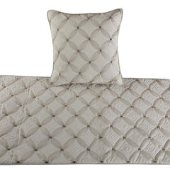 Tender Love - Linen White Decorative Bed Runner and Cushion Cover