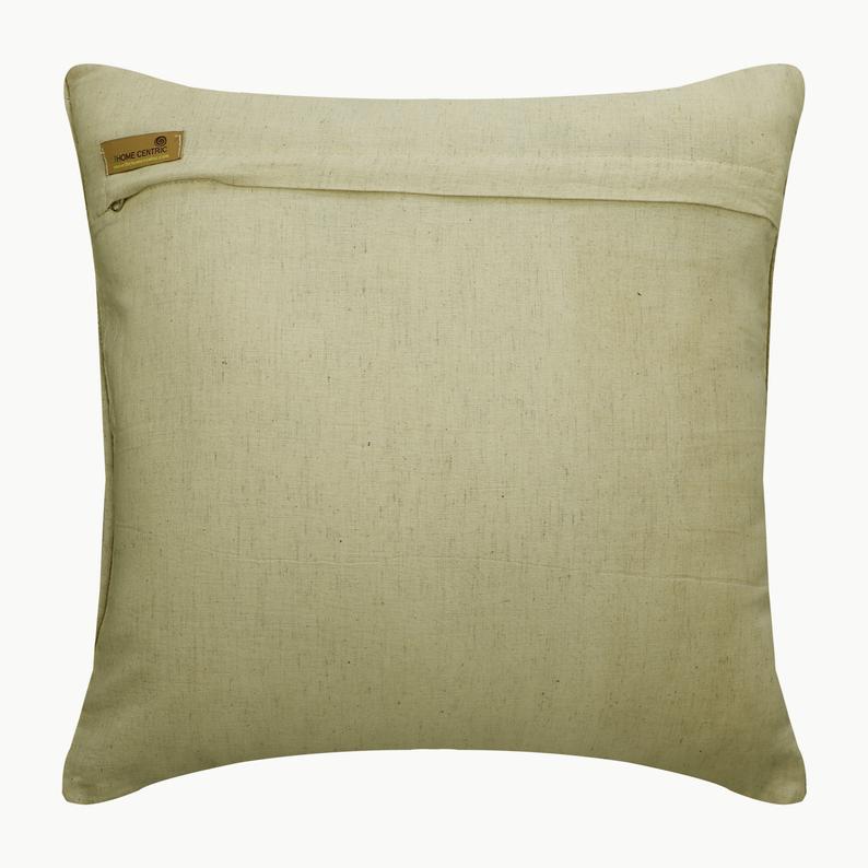 Quilted Ombre Linen Throw Pillow Cover