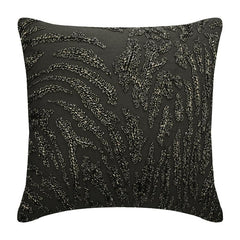 Raving Night Beaded Throw Pillow Cover