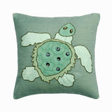 Turtle Dove Embroidery Throw Pillow Cover
