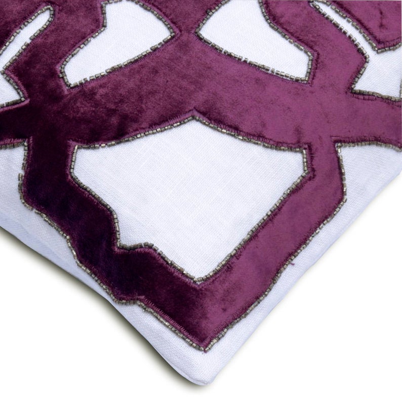 Hera Applique Throw Pillow Cover