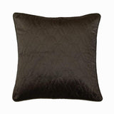 Diamond Brown Velvet Decorative Euro Sham