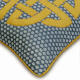 Denim Cushion Love - Blue Cotton Throw Cushion Cover