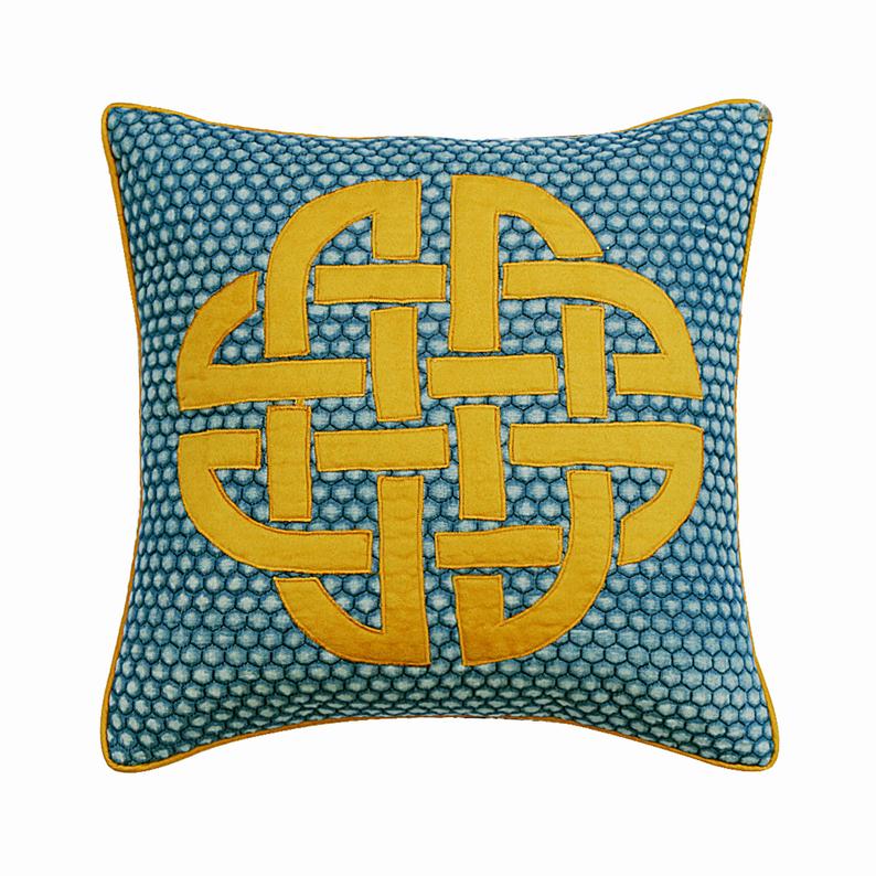 Denim Cushion Love Throw Cushion Cover