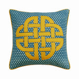 Denim Pillow Love Decorative Euro Sham