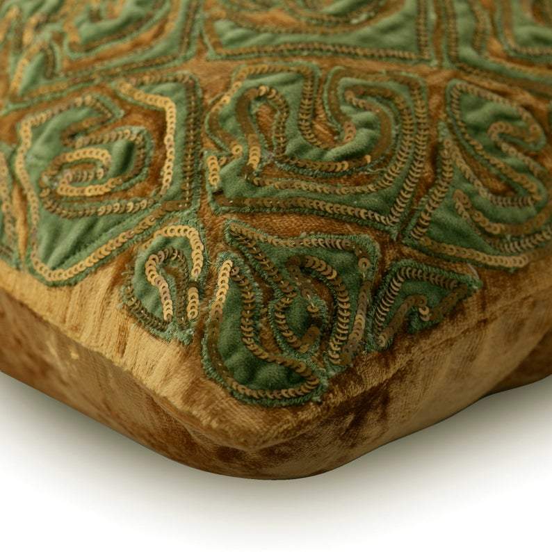 Maze Garden Velvet Decorative Euro Sham