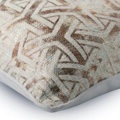 Foiled Contrast Trellis Throw Cushion Cover